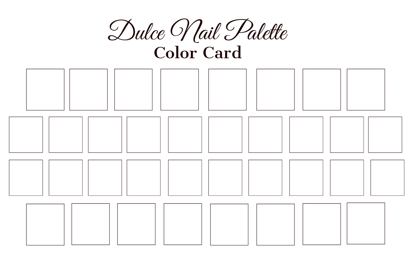 Dulce Nail Palette