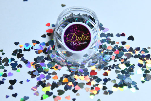 corazones holográficos