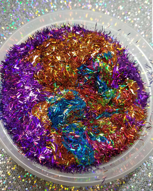 Rainbow tinsel
