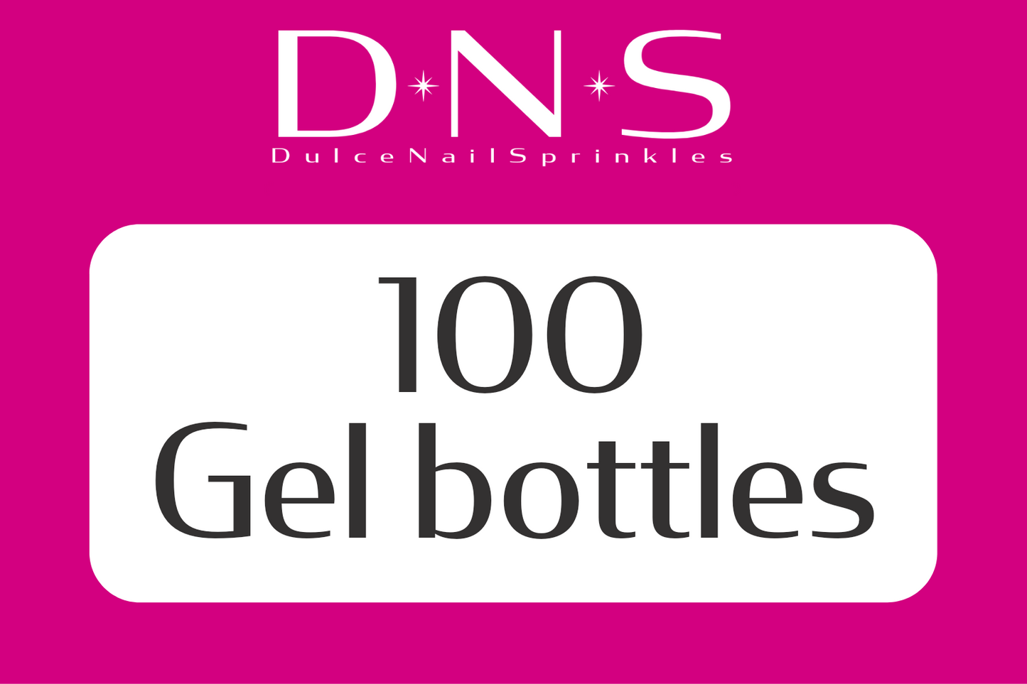 100 gel bottles